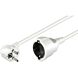 Extensão elétrica Schuko de 3 m, branca