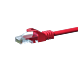 Cabo de rede CAT5e UTP vermelho de 5m - CCA