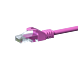 Cabo de rede CAT5e UTP 0,50m rosa - CCA