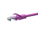Cabo de rede CAT6 UTP 0,50m rosa - CCA