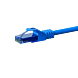 Cabo de rede UTP CAT6a de 0,25 m azul - 100% cobre