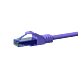 Cabo de rede UTP CAT6a de 20 m em roxo - 100% cobre