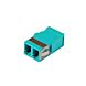 Acoplamento multimodo keystone duplex LC-LC turquesa
