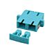 Acoplamento multimodo SC-SC duplex turquesa