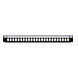 Frontal LC/SC/E2000 com 24 portas, adequado para bandeja de fibra universal.