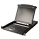 Consola KVM 1U de 17 polegadas com switch KVM de 8 portas x PS/2