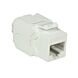 Conector Keystone UTP CAT6a - Sem ferramentas - Branco