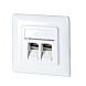 Placa frontal Keystone, branca