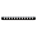 Conector frontal LC/SC de 12 portas, duplex/simplex, preto, adequado para bandeja de fibra universal.