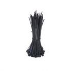 Abraçadeiras de nylon pretas de 100 mm - pacote de 100 unidades