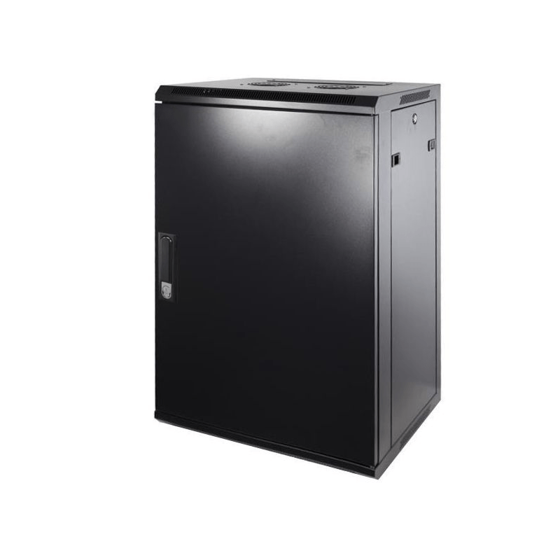 Armário de parede 18U com porta metálica 600x600x900mm (LxPxA)