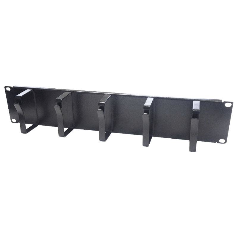 Suporte de cabo de metal de 19 polegadas 2U