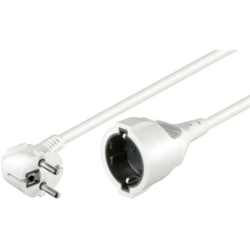 Extensão elétrica Schuko de 3 m, branca