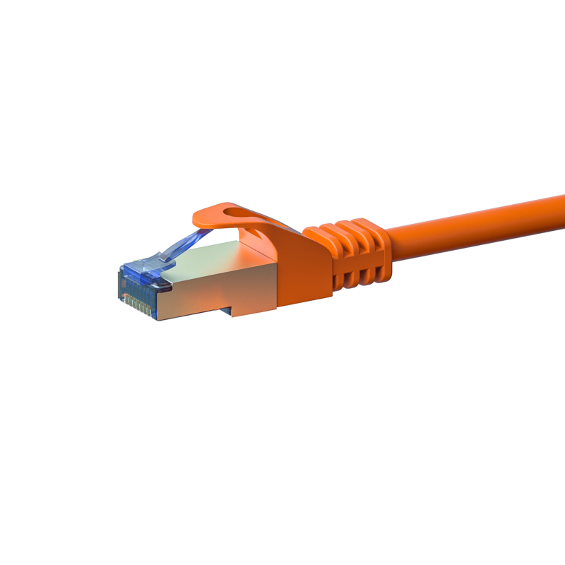 Cabo de rede CAT6a S/FTP (PIMF) de 2 m, cor de laranja