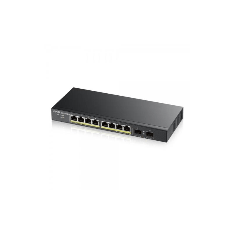 Switch PoE+ gerenciável inteligente Zyxel GS1900 de 8 portas