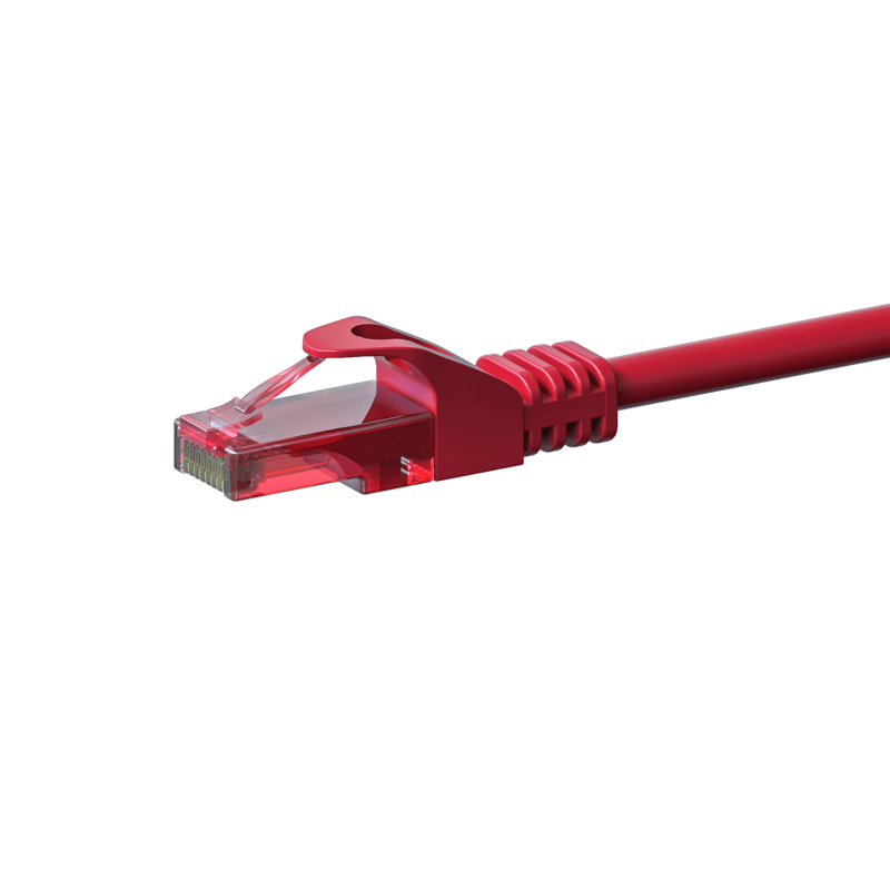 Cabo de rede UTP CAT6 de 2 m vermelho - 100% cobre