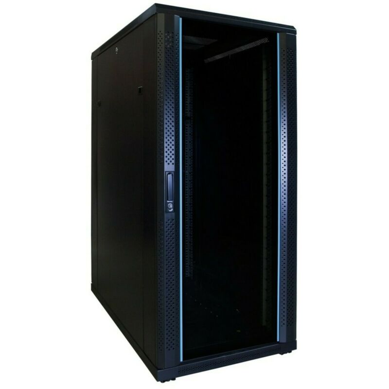Armário para servidor 27U com porta de vidro 600x1000x1400mm (LxPxA)