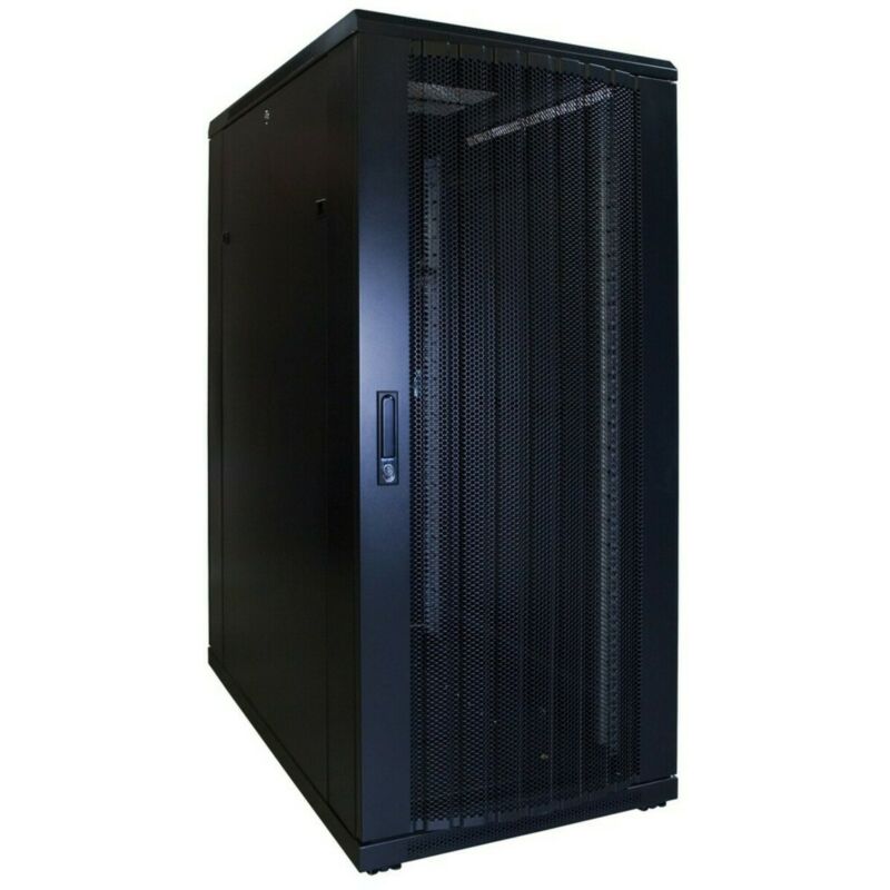 Armário para servidor 27U com porta perfurada 600x1000x1400mm (LxPxA)