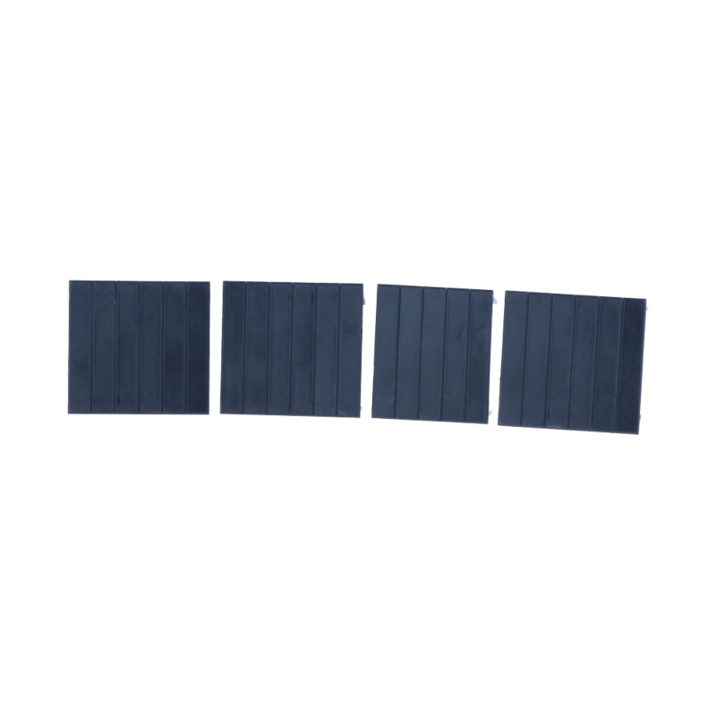 Placas de cobertura para caixa de interruptores de calha DIN 3U, conjunto de 4