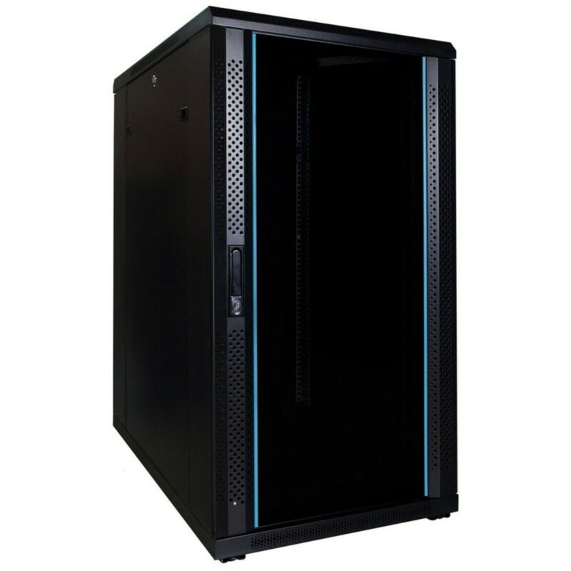 Armário para servidor 22U com porta de vidro 600x800x1200mm (LxPxA)