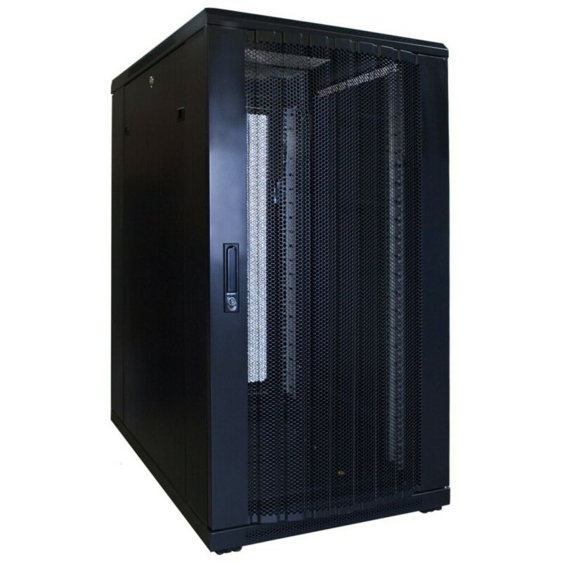 Armário para servidor 22U com porta perfurada 600x800x1200mm (LxPxA)