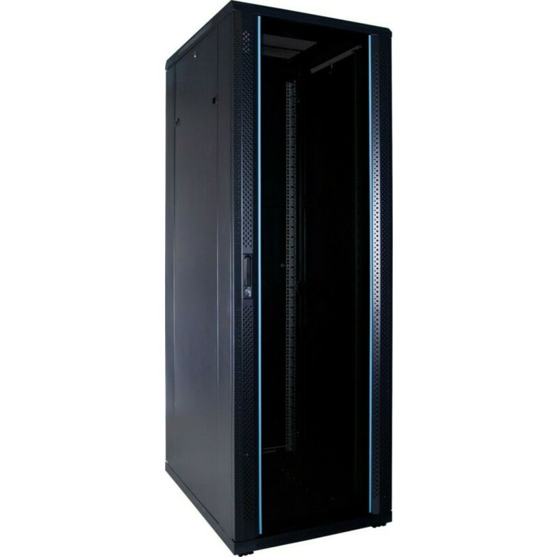 Armário para servidor 37U com porta de vidro 600x800x1800mm (LxPxA)
