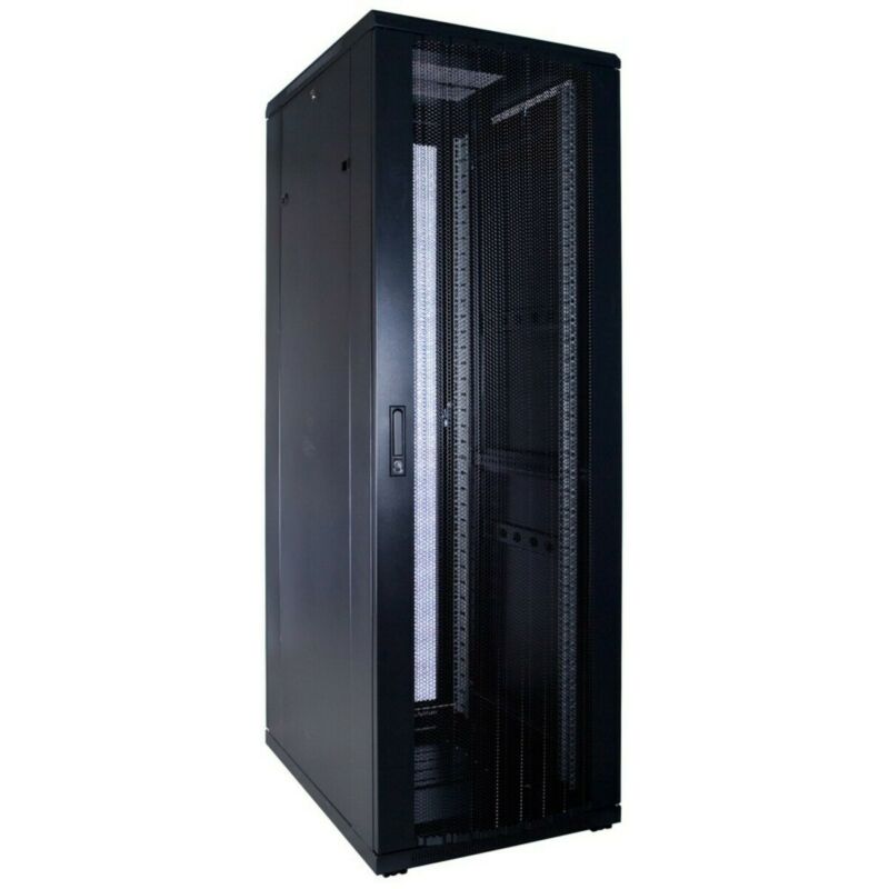 Armário para servidor 37U com porta perfurada 600x800x1800mm (LxPxA)