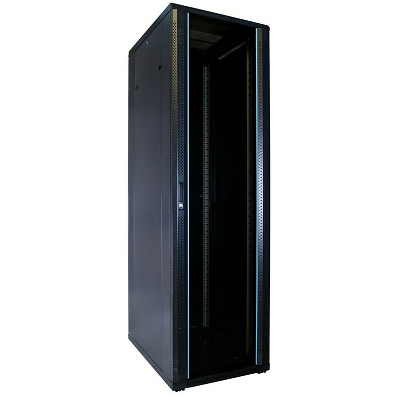 Armário para servidor 42U com porta de vidro 600x800x2000mm (LxPxA)