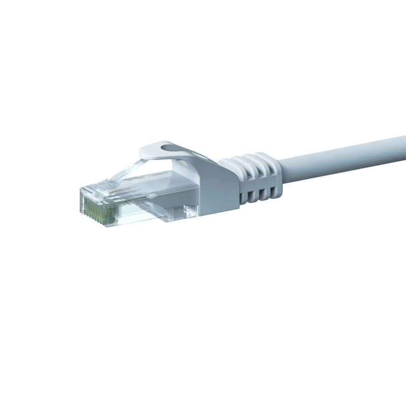 Cabo de rede CAT6 UTP branco de 2 m - CCA