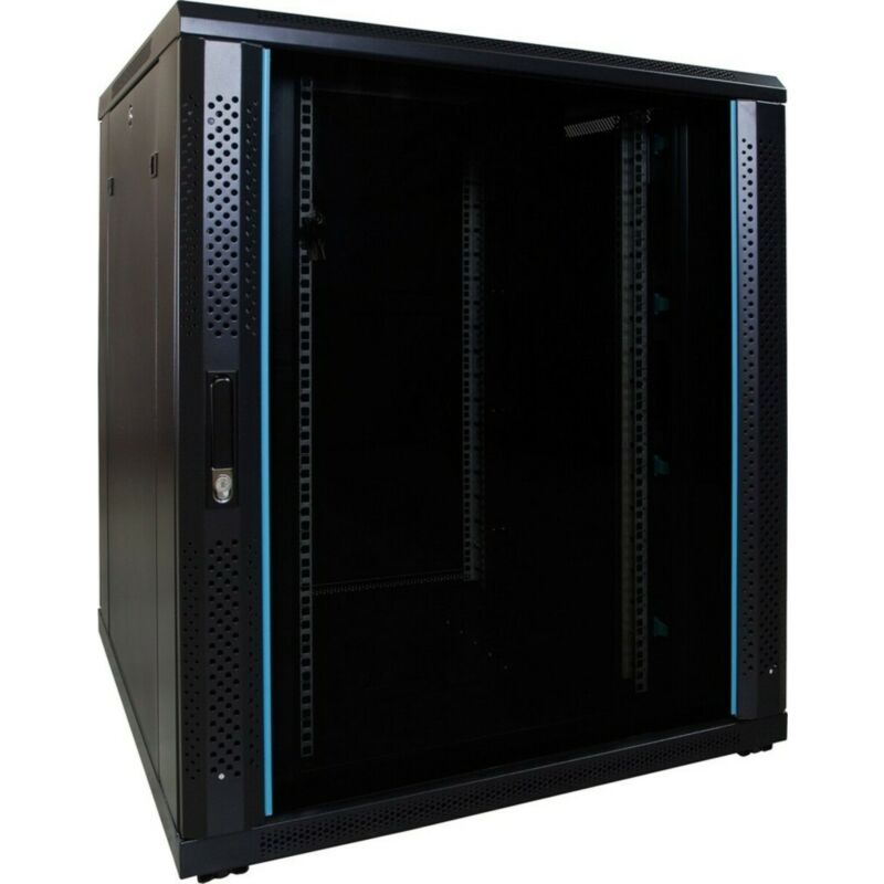 Armário para servidor 18U com porta de vidro 800x800x1000mm (LxPxA)