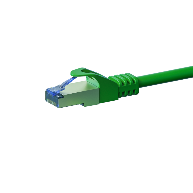 Cabo de rede CAT6a S/FTP (PIMF) de 2 m na cor verde