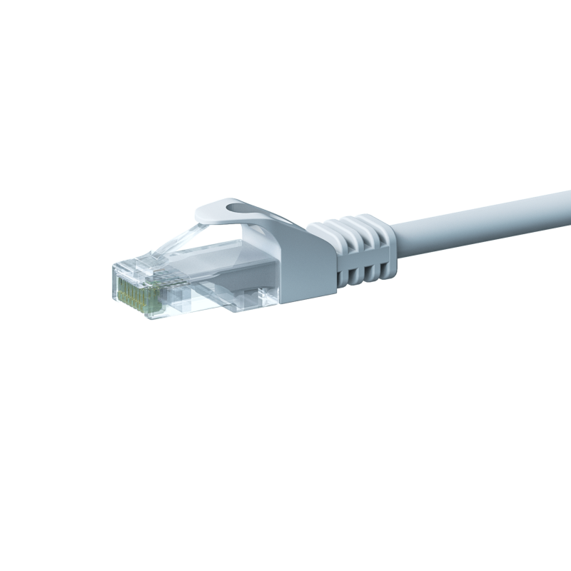 Cabo de rede UTP CAT5e de 0,50 m branco - 100% cobre