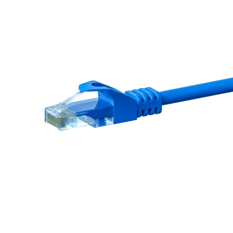 Cabo de rede UTP CAT5e de 15 m azul - 100% cobre