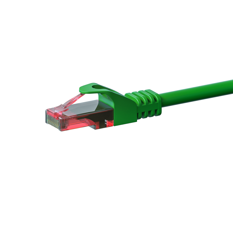 Cabo de rede UTP CAT6 de 1 m, verde - 100% cobre