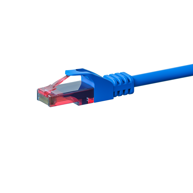 Cabo de rede UTP CAT6 de 20 m azul - 100% cobre