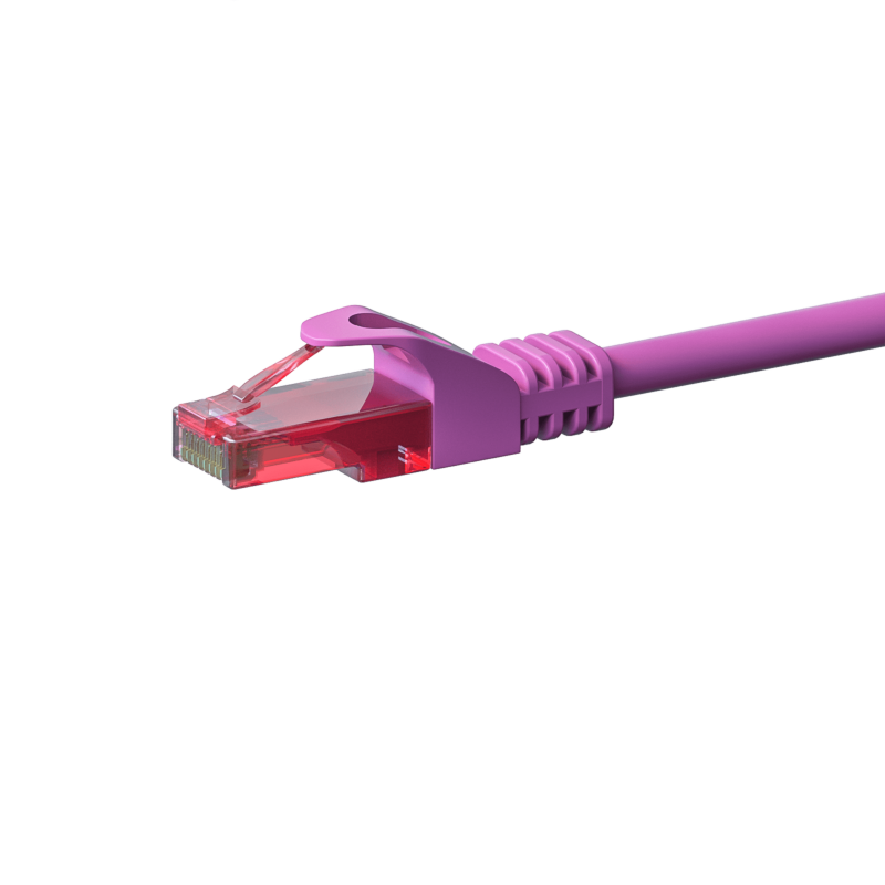 Cabo de rede UTP CAT6 de 50 m rosa - 100% cobre