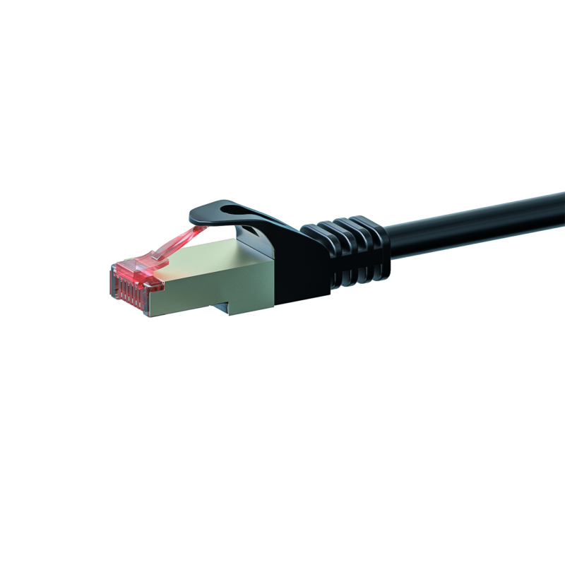 Cabo de rede CAT6 S/FTP (PIMF) de 15 m, preto