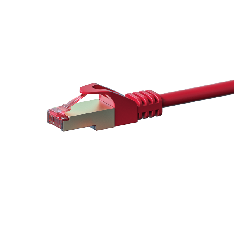 Cabo de rede CAT6 S/FTP (PIMF) de 20 m vermelho 