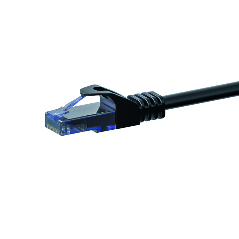 Cabo de rede UTP CAT6a de 7,50 m preto - 100% cobre