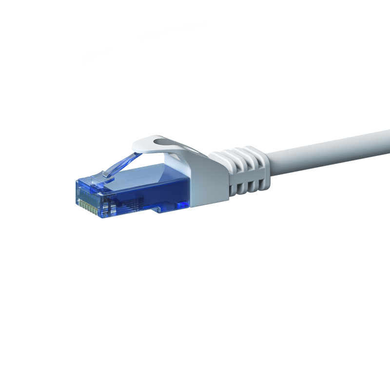 Cabo de rede UTP CAT6a de 3 m branco - 100% cobre