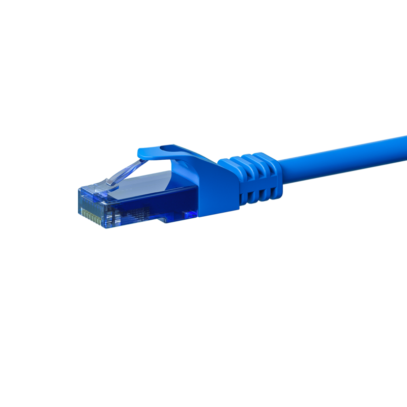 Cabo de rede UTP CAT6a de 10 m azul - 100% cobre