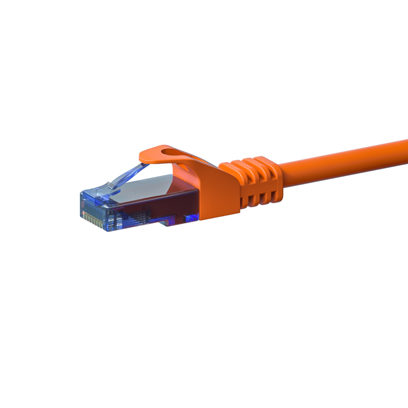 Cabo de rede UTP CAT6a de 20 m, cor de laranja - 100% cobre