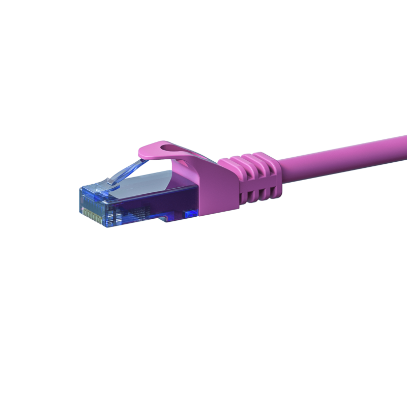 Cabo de rede UTP CAT6a de 15 m rosa - 100% cobre