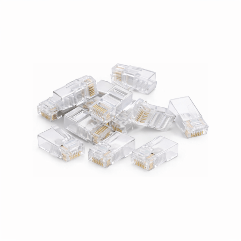 Conector DANICOM UTP CAT6a RJ45 - para cabo de núcleo sólido - 10 peças
