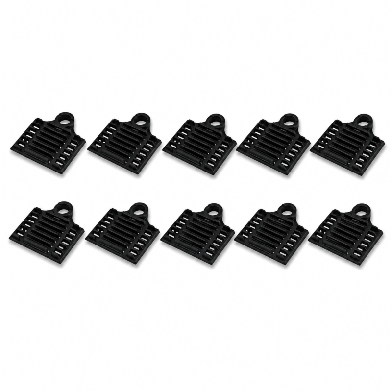 Suporte de solda por contração preto - 10 unidades