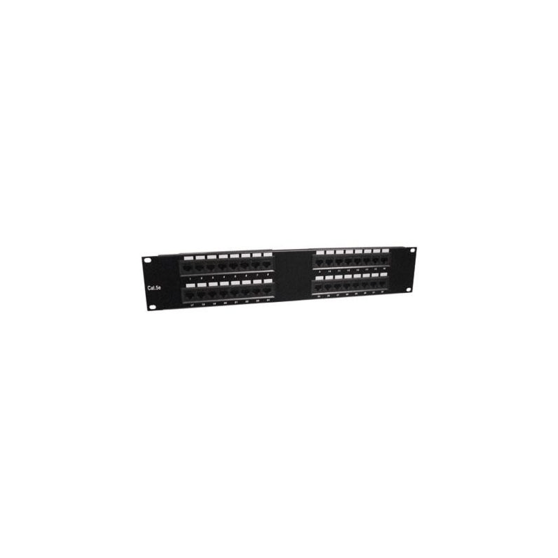 Painel de ligação UTP 2U de 19 polegadas com 32 conectores RJ45 Cat 5e