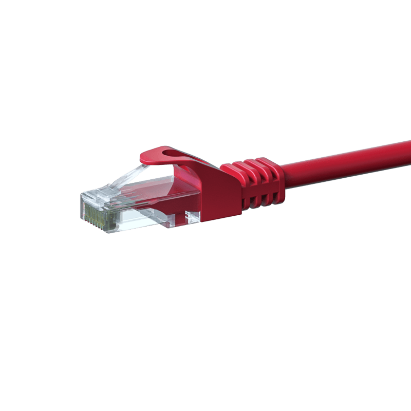 Cabo de rede CAT6 UTP de 2 m vermelho - CCA