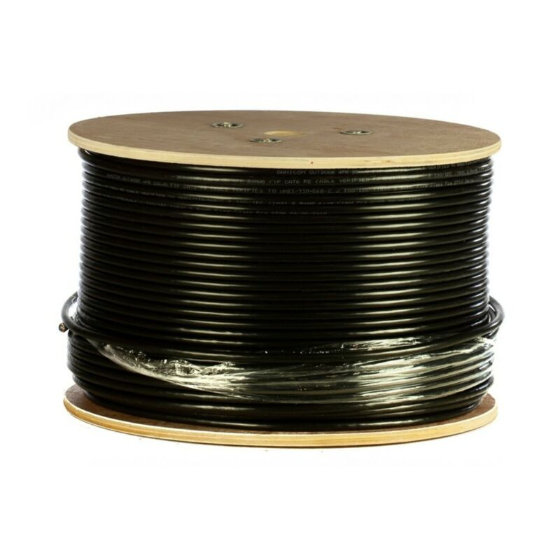 Cabo exterior DANICOM CAT6 UTP 305m em bobine rígida - PE (Fca)