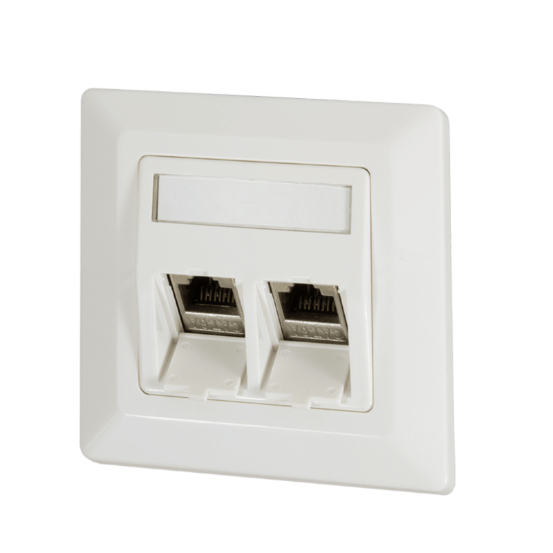 Placa frontal Keystone, marfim