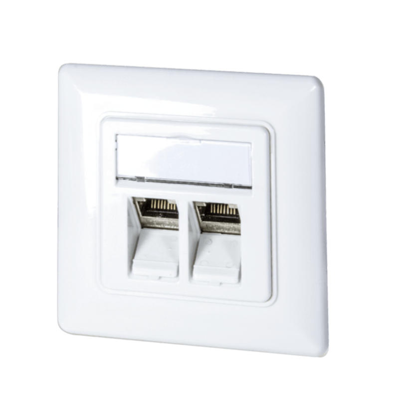 Placa frontal Keystone, branca